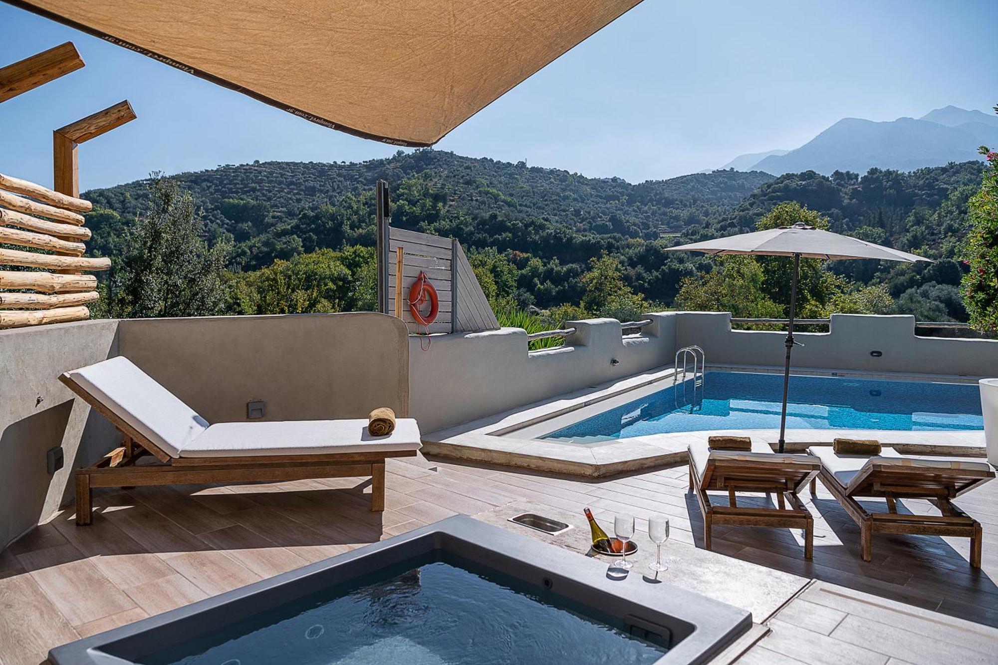 Verekinthos Villas - Pool, Hot Tub, Bbq, Kids Playground, Stunning Mountain Views Yerolákkos 외부 사진